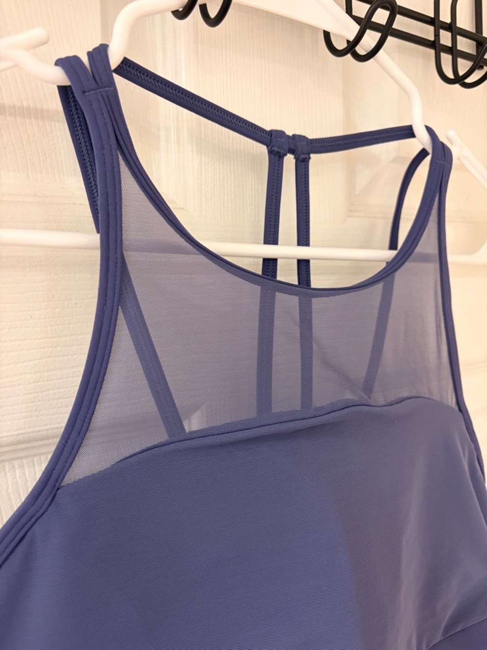 Lululemon Get Set Bra Moody Blues Mesh Strappy Sports Bra - Picture 3 of 6